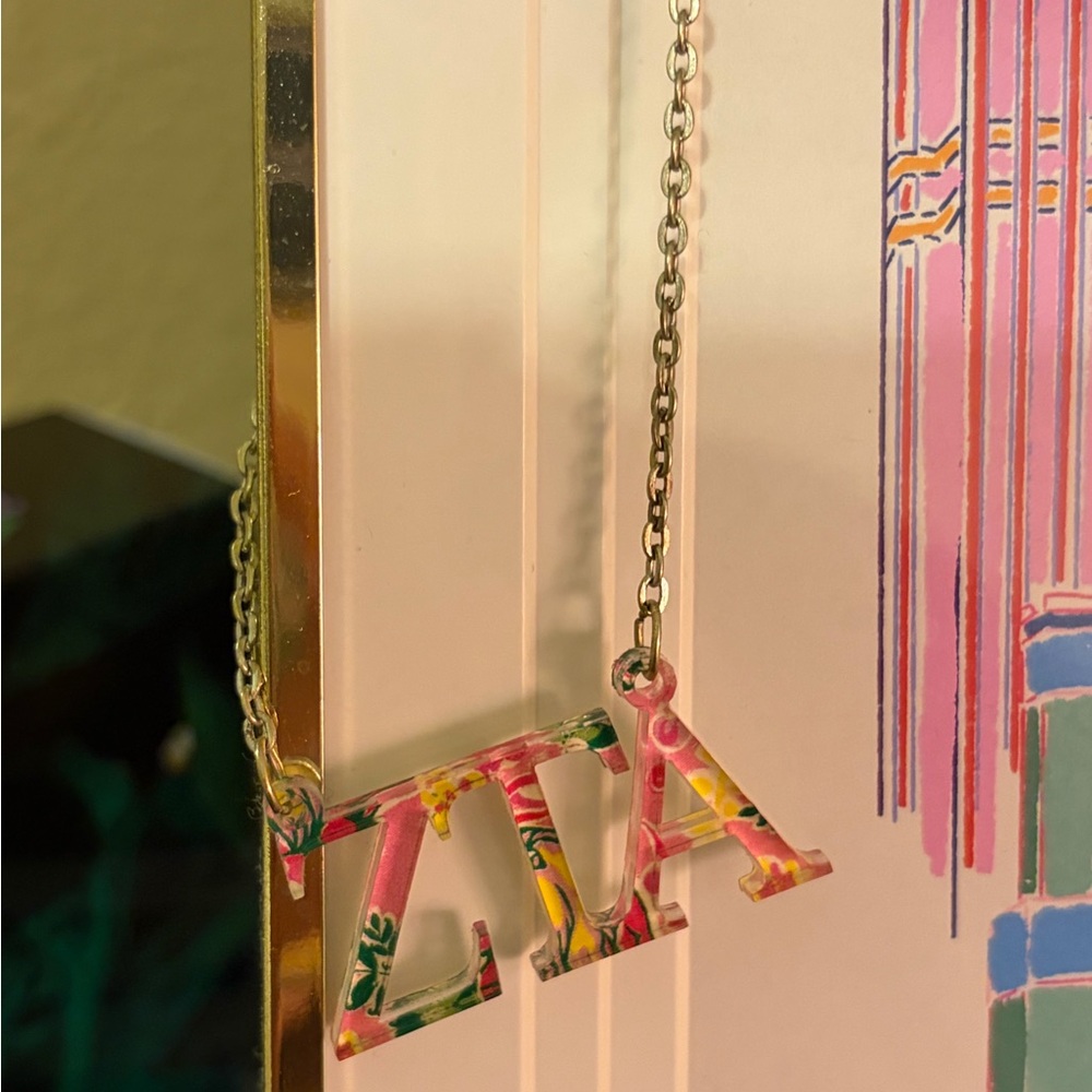 ZTA Acrylic Sorority Necklace